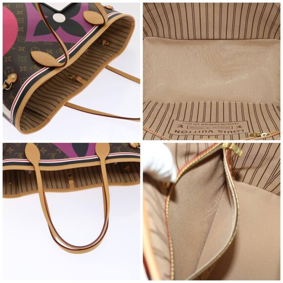 LOUIS VUITTON Monogram Game On Neverfull MM Tote Bag M57452 LV Auth 51264S - Picture 14 of 15